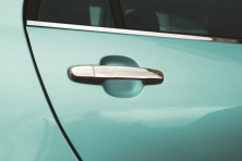 Накладки на ручки (4 шт, нерж) З кнопкою, Carmos - турецька сталь Toyota Auris 2007-2012 рр.