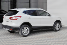 Бічні труби Black (2014-2017, 2 шт., нерж.) Nissan Qashqai 2014-2021 рр.