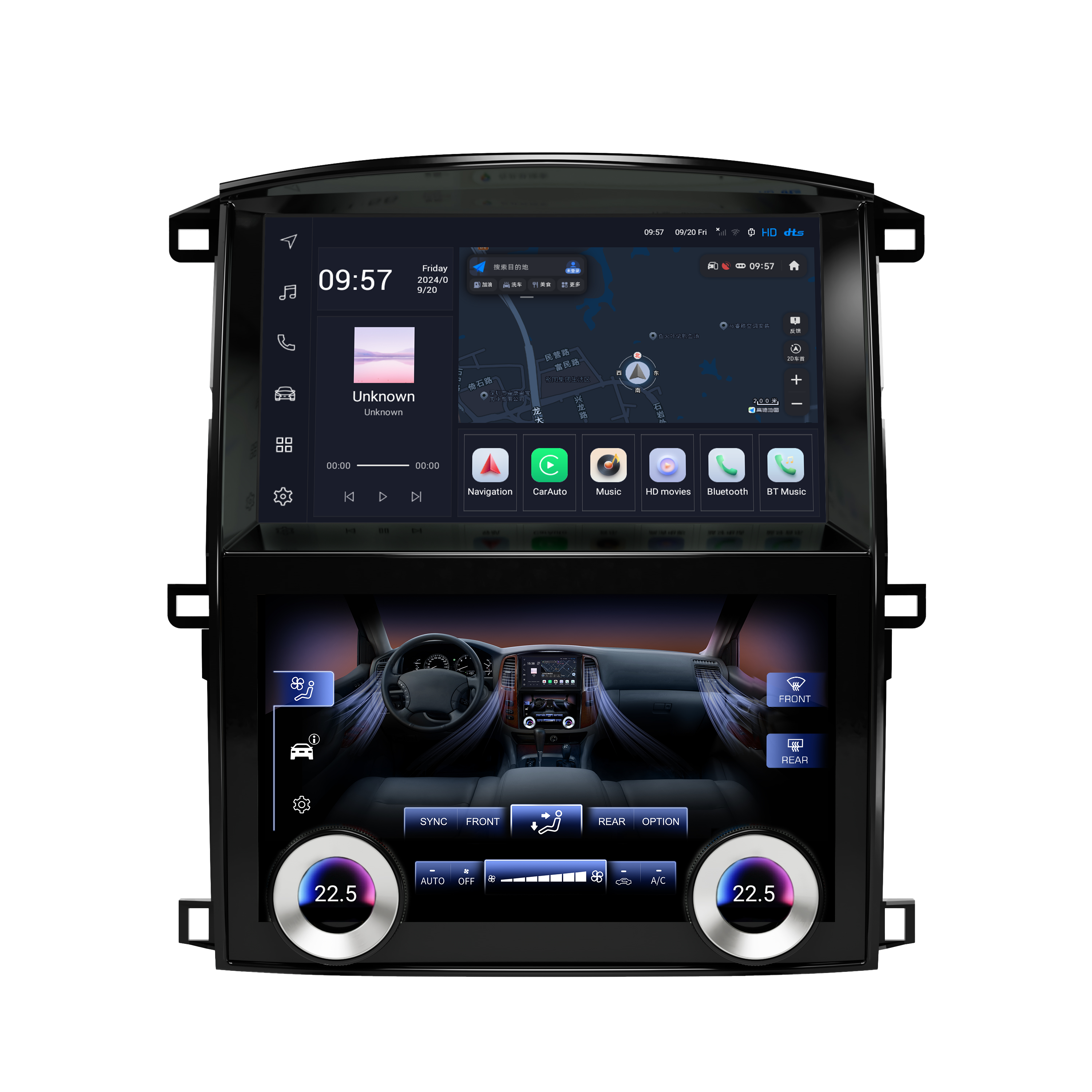 Штатна магнітола Torssen Toyota LC100 03-07 DF108CL/360 4G Carplay