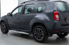 Бокові пороги Mevsim Grey (2 шт., Алюміній) Renault Duster 2008-2017 рр.