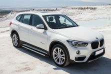 Бокові пороги Maya V1 (2 шт., Алюміній) BMW X1 F48 2015-2022 рр.