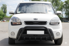Кенгурятник WT004 Black (нерж) Kia Soul I 2008-2013 рр.