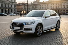 Бокові пороги Maydos V1 (2 шт., Алюміній) Audi Q5 2017-2025 рр.