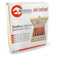 Набор фрез кромочных прямых, 5 шт. INTERTOOL