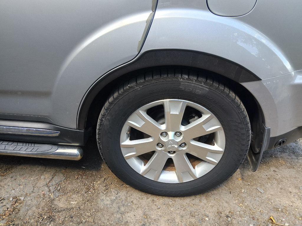 Накладки на арки (4 шт, чорні) для Mitsubishi Outlander 2006-2012 рр