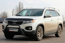 Кенгурятник WT002/2 Black (нерж.) Kia Sorento II XM 2009-2014 рр.