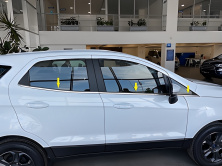 Окантовка скла (6 шт, нерж) Ford Ecosport 2013-2022 рр.