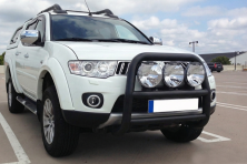 Кенгурятник WT018 Black (нерж.) Mitsubishi L200 2006-2015 рр.