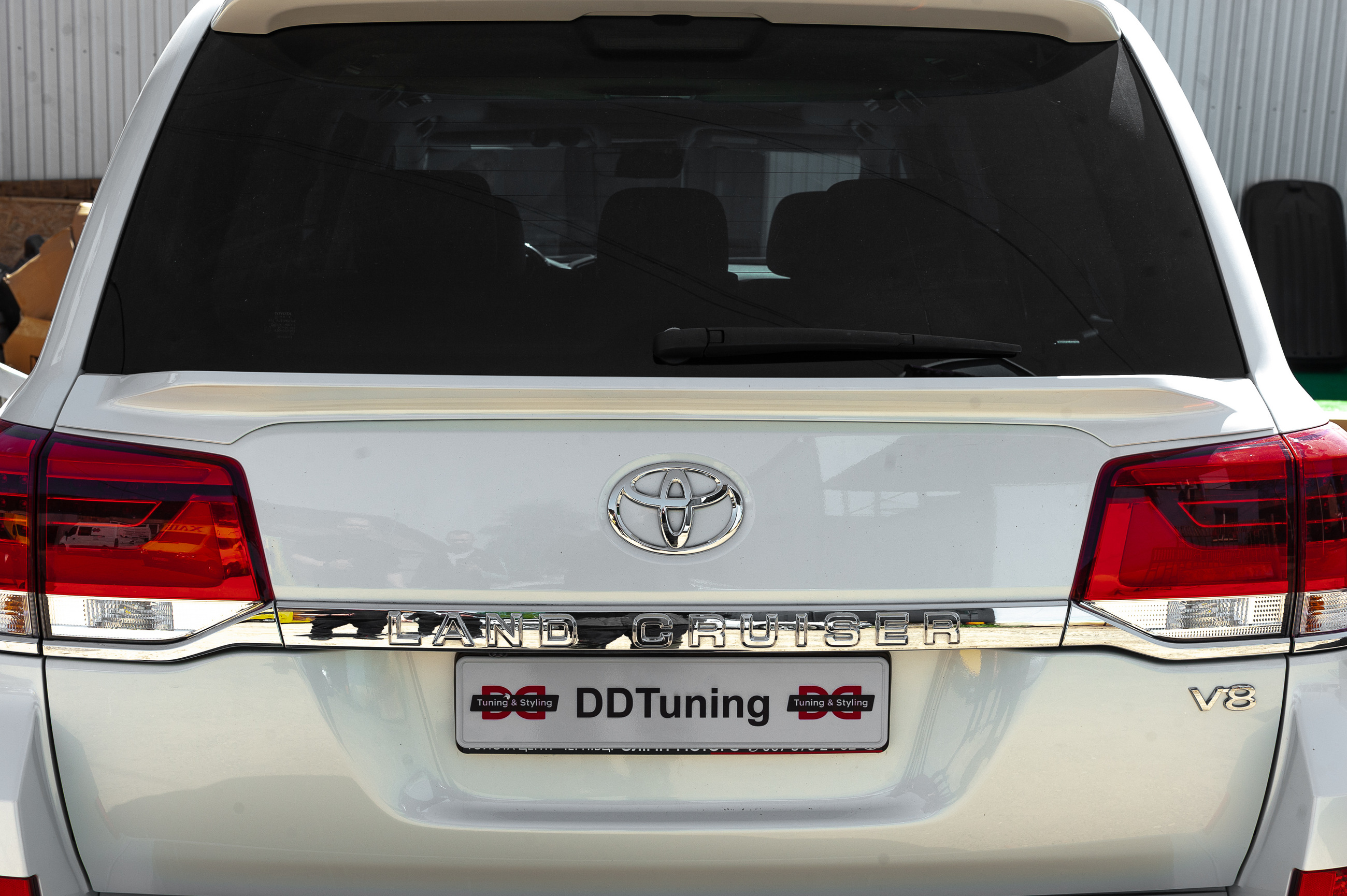 Спойлер WALD (нижній, 2016-2021) Білий колір для Toyota Land Cruiser 200 рр