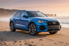 Бокові пороги Maya Blue (2 шт., Алюміній) Audi Q3 2019- рр.