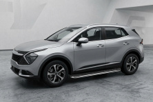 Бокові пороги Maydos V1 (2 шт., Алюміній) Kia Sportage 2021- рр.