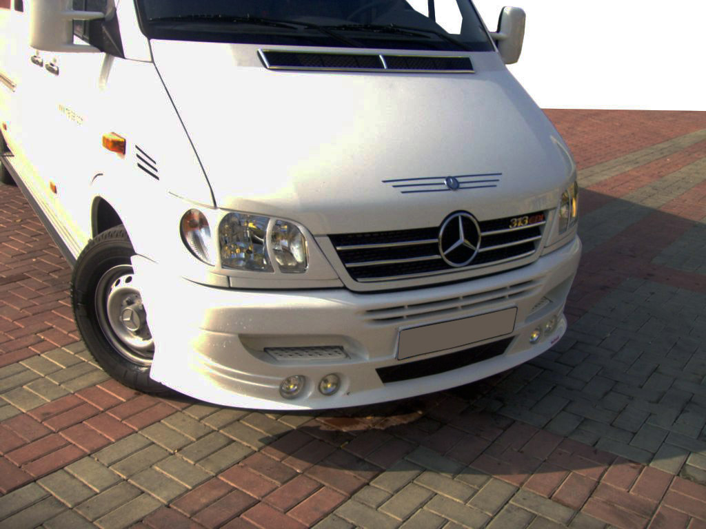 Передній бампер 4 фари для Mercedes Sprinter W901/902/903/904/905 1995-2006 рр