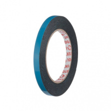 Лента клейкая двухсторонняя автомобильная, 9 мм*5 м*1 мм, черная, вспененный полиэтилен