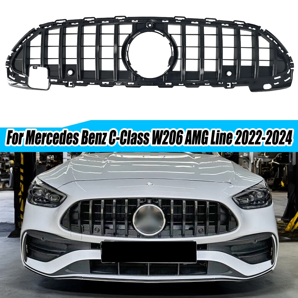 Передня решітка GT Panamericana (для AMG-Line) для Mercedes C-class W206 2022- рр