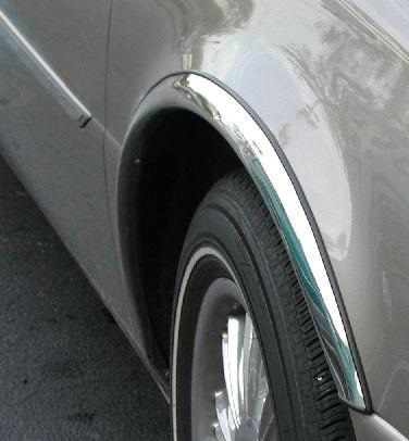 Накладки на арки (4 шт, нерж) для BMW 5 серія E-34 1988-1995 рр