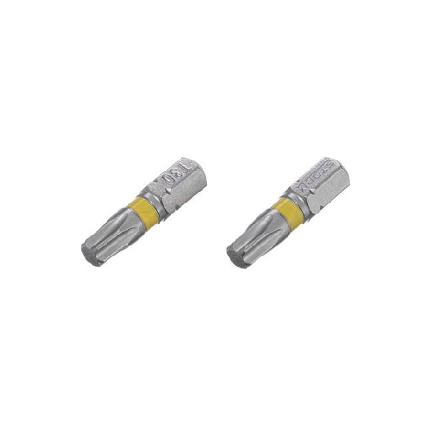 Комплект отверточных насадок Torx T30 1/4*25 мм, S2, уп. 2 ед., STORM