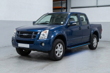 Бокові пороги Maya Blue (2007-2012, 2 шт., Алюміній) Isuzu D-Max 2002-2011 рр.