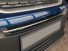 Хром смужка в бампер (нерж.) Peugeot Partner/Rifter 2019- рр.