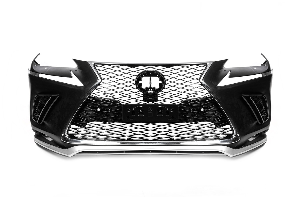 Бампер з решіткою в рестайлінг дизайні для Lexus NX 2014-2021 рр