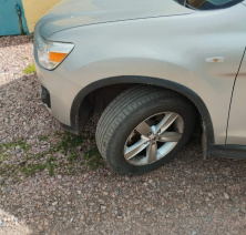 Накладки на арки 2012-2016 (4 шт, чорні, ABS-пластик) Mitsubishi ASX 2010-2023 рр.
