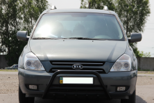 Кенгурятник WT003 Black (нерж) Kia Carnival 2002-2013 рр.