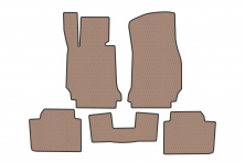 Гумові килимки Carsuit (Для F36, бежевий) BMW 4 серія F32/F33/F36 2012-2020 рр.