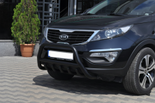 Кенгурятник WT003 Black (нерж.) Kia Sportage 2010-2015 рр.