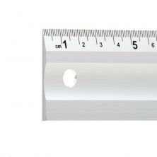 Линейка строительная алюминиевая 400мм INTERTOOL