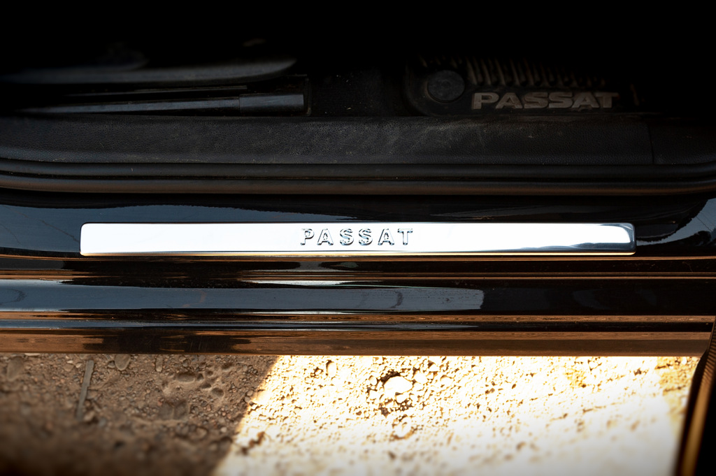 Накладки на пороги OmsaLine тип 1 (4 шт, нерж) для Volkswagen Passat B7 2012-2015рр