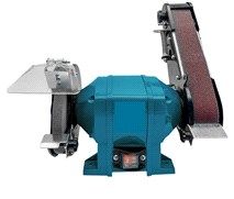 Станок точильный KRAISSMANN 500 DSB 150 (ленточный) 500 Вт, Диаметр камня: 150 мм, Толщина камня: 16 мм, Посадочный диаметр: 12,7 мм, Холостой ход: 2