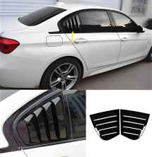 Накладки на задні вікна DPT (чорний глянець, 2шт) BMW 3 серія F30/F31 2012-2019 рр.