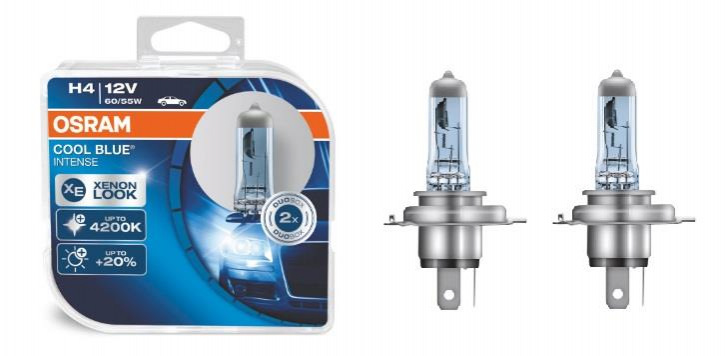 Лампа головного світла Osram H4 60/55W Cool Blue Intense 64193CBI