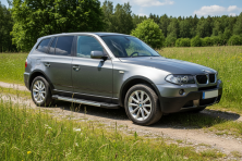 Бокові пороги RedLine (2 шт., Алюміній) BMW X3 E83 2003-2010 рр.