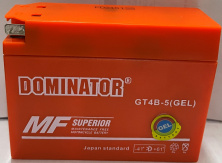 АКБ 12V 2,3А гелевый, Suzuki/Yamaha таблетка (113x39x89) DOMINATOR VDK-4