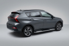 Бокові пороги Tayga V2 (2 шт., Алюміній) Hyundai Bayon 2021- рр.