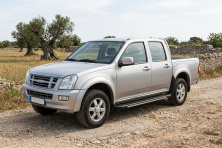 Бокові пороги Bosphore Grey (2007-2012, 2 шт., Алюміній) Isuzu D-Max 2002-2011 рр.