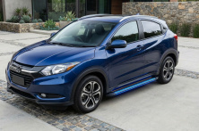 Бокові пороги Maya Blue (2 шт., Алюміній) Honda HR-V 2014-2021 рр.