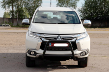 Кенгурятник WT022 Black (нерж) Mitsubishi Pajero Sport 2015- рр.