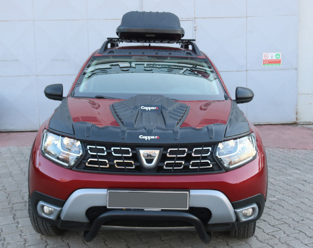 Комплект накладок на капот DRAGON (3 шт) для Dacia Duster 2018-2024 рр