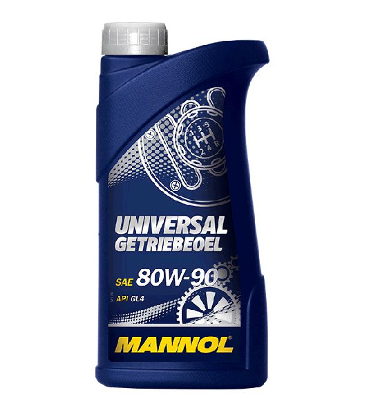 Масло трансмиссионное, 1л (80W-90, Universal Getriebeoel API GL 4) MANNOL