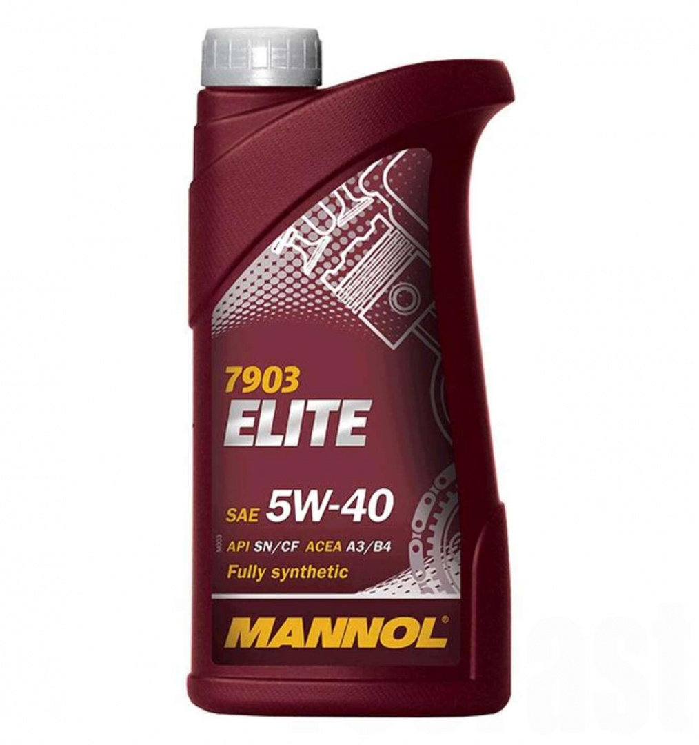 Масло 4T, 1л (SAE 5W-40, синтетика, Elite 5W-40 API SN/CF) MANNOL