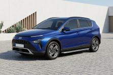 Бокові пороги BlackLine (2 шт., Алюміній) Hyundai Bayon 2021- рр.