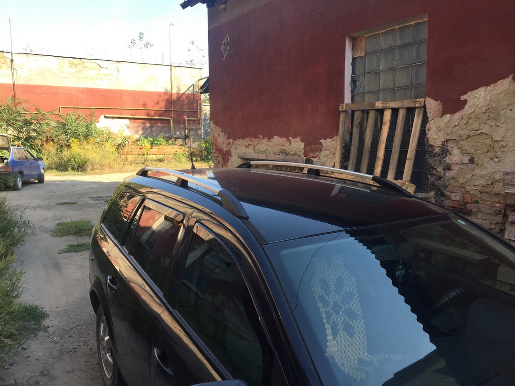 Алюмінієві рейлінги (Caravan, хром) для Opel Astra H 2004-2013 рр