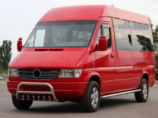 Кенгурятник WT008 (нерж.) 1995-2000 Mercedes Sprinter W901/902/903/904/905 1995-2006 рр.