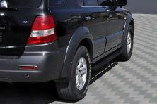 Бічні труби Black (2 шт., нерж.) Kia Sorento I BL 2002-2009 рр.