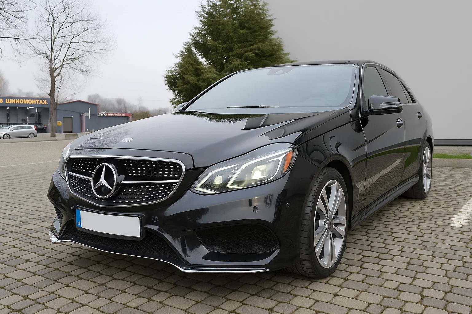 Передня решітка Diamond Silver (для Avantgarde і AMG-Line, 2013-2016) для Mercedes E-сlass W212 рр