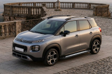 Бокові пороги Vision New Black (2 шт., Алюміній) Citroen C-3 Aircross 2017-2024 рр.