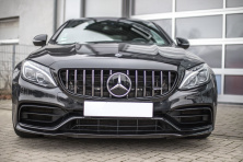 Передня решітка Panamericana GT (для оригінального C63 AMG) 2014-2018, з камерою для Mercedes C-сlass W205 рр