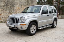Бокові пороги Maydos V2 (2 шт., Алюміній) Jeep Cherokee/Liberty 2002-2007 рр.