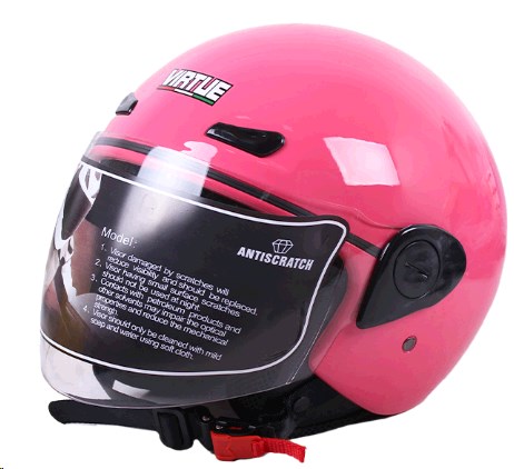 Шлем открытый (mod:MD-OP01) (size:S, розовый) VIRTUE AMG